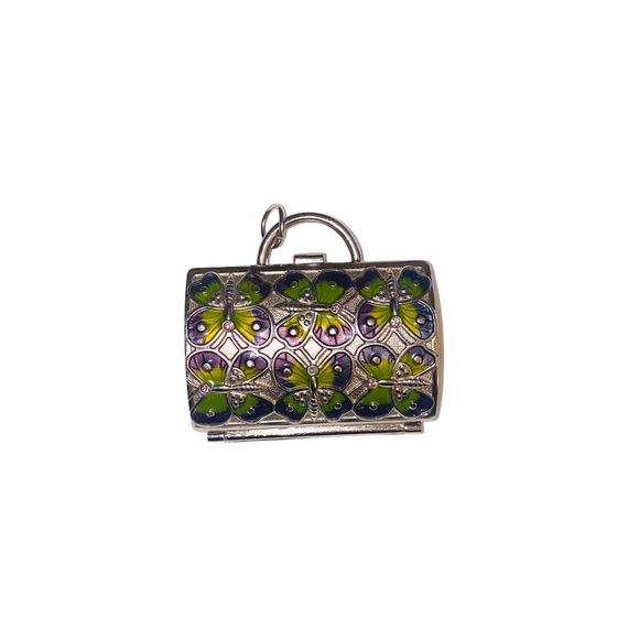 Judith Leiber  Butterfly Crystal Embellished Coin/pill purse - Picture 7 of 7